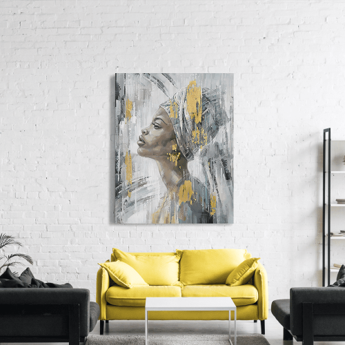 Πίνακας σε Καμβά : Abstract African Woman