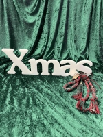 ΧΡΙΣΤΟΥΓΕΝΝΙΑΤΙΚΟ ΔΙΑΚΟΣΜΗΤΙΚΟ XMAS ΑΠΟ PLEXIGLASS ΛΕΥΚΟ ΜΕ ΣΤΟΛΙΣΜΟ 50x16 - 1cm