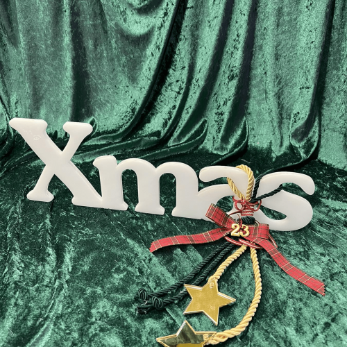 ΧΡΙΣΤΟΥΓΕΝΝΙΑΤΙΚΟ ΔΙΑΚΟΣΜΗΤΙΚΟ XMAS ΑΠΟ PLEXIGLASS ΜΕ ΣΤΟΛΙΣΜΟ 50x16 - 1cm