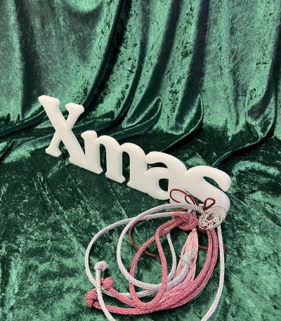 ΧΡΙΣΤΟΥΓΕΝΝΙΑΤΙΚΟ ΔΙΑΚΟΣΜΗΤΙΚΟ XMAS ΑΠΟ PLEXIGLASS ΜΕ ΣΤΟΛΙΣΜΟ 40x14 - 1cm