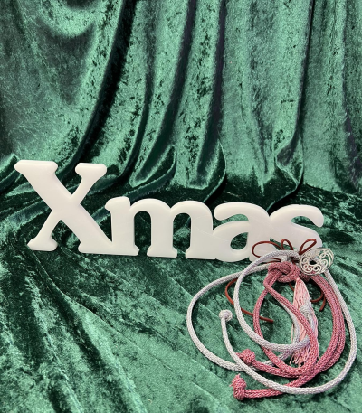 ΧΡΙΣΤΟΥΓΕΝΝΙΑΤΙΚΟ ΔΙΑΚΟΣΜΗΤΙΚΟ XMAS ΑΠΟ PLEXIGLASS ΜΕ ΣΤΟΛΙΣΜΟ 40x14 - 1cm