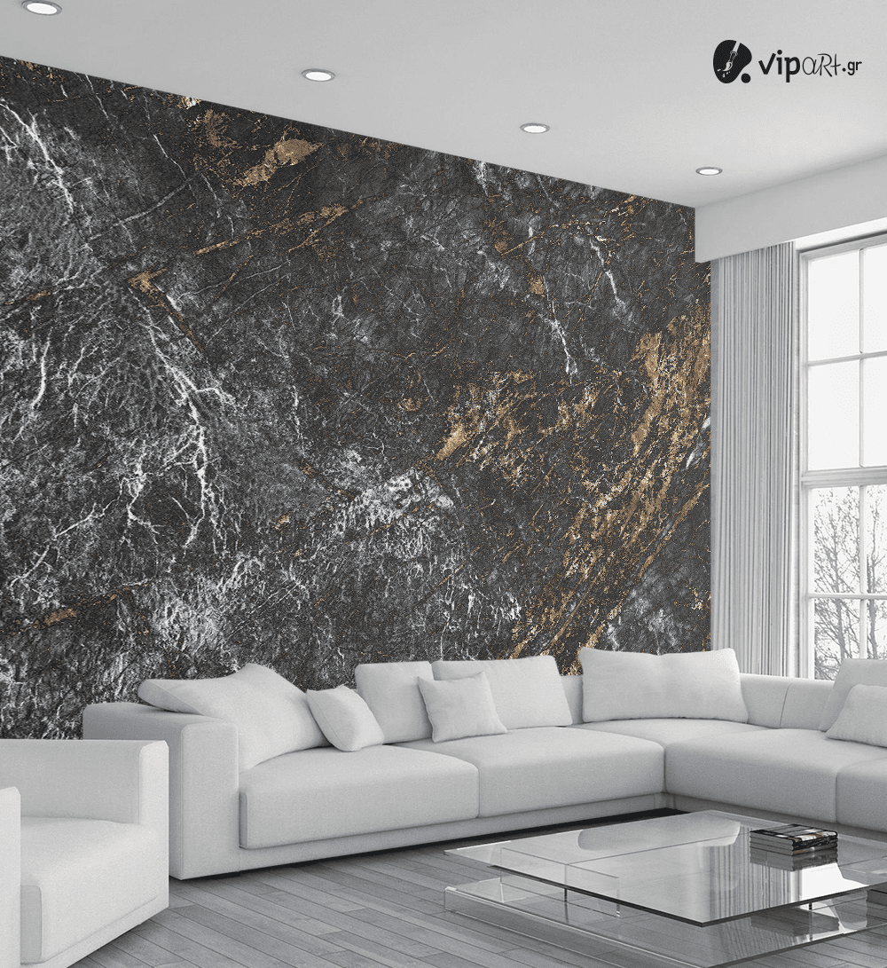 Αυτοκόλλητη Ταπετσαρία Τοίχου 3d : Texture with Gold and white Αυτοκόλλητη Ταπετσαρία Τοίχου 3d : Texture with Gold and white