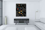 Πίνακας σε Καμβά : colorful abstract faces