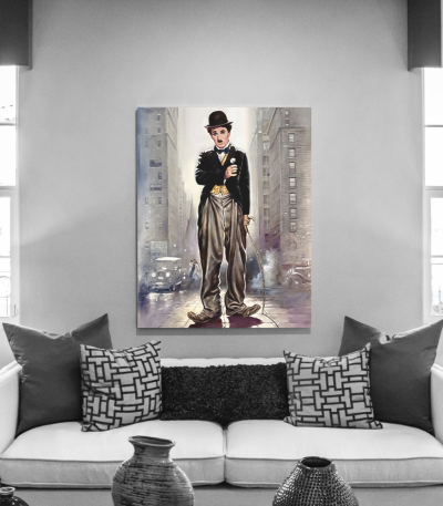 Πίνακας σε Καμβά : Charlie Chaplin