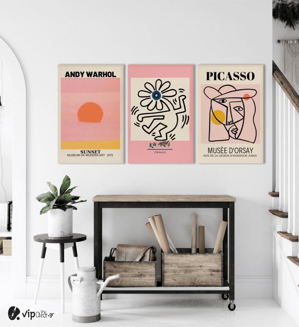 Σύνθεση Με Πίνακες Καμβάδες 60x40 - 3 Τεμάχια - Famous Art Σύνθεση Με Πίνακες Καμβάδες 60x40 - 3 Τεμάχια - Famous Art