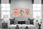 Σύνθεση Με Πίνακες Καμβάδες 60x40 - 3 Τεμάχια - Famous Art