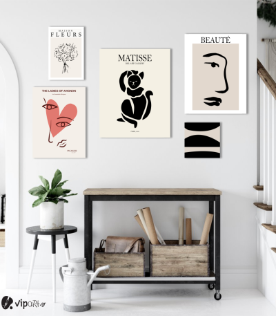 Σύνθεση Με Πίνακες Καμβάδες 95x75- 5 Τεμάχια - Art is Art