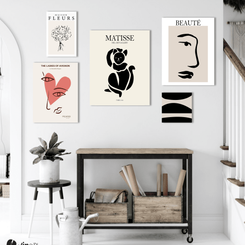 Σύνθεση Με Πίνακες Καμβάδες 95x75- 5 Τεμάχια - Art is Art