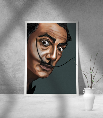 Εκτύπωση σε Αφίσα Χαρτί Dali Portrait
