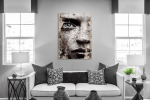 Πίνακας σε Καμβά : Wall Effect Portrait