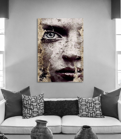 Πίνακας σε Καμβά : Wall Effect Portrait