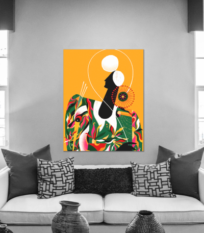 Πίνακας σε Καμβά : Abstract Human Painting