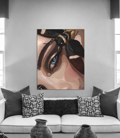 Πίνακας σε Καμβά : Woman Illustration Art