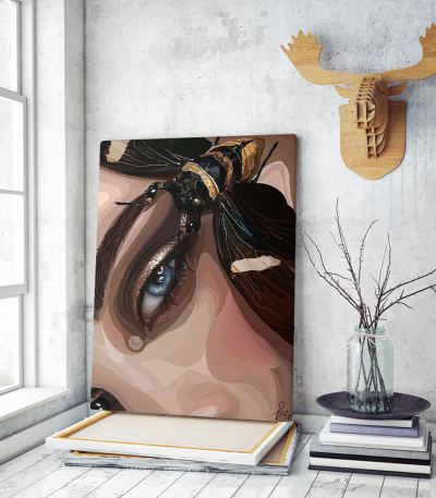 Πίνακας σε Καμβά : Woman Illustration Art