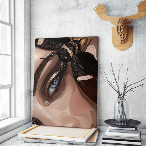 Πίνακας σε Καμβά : Woman Illustration Art