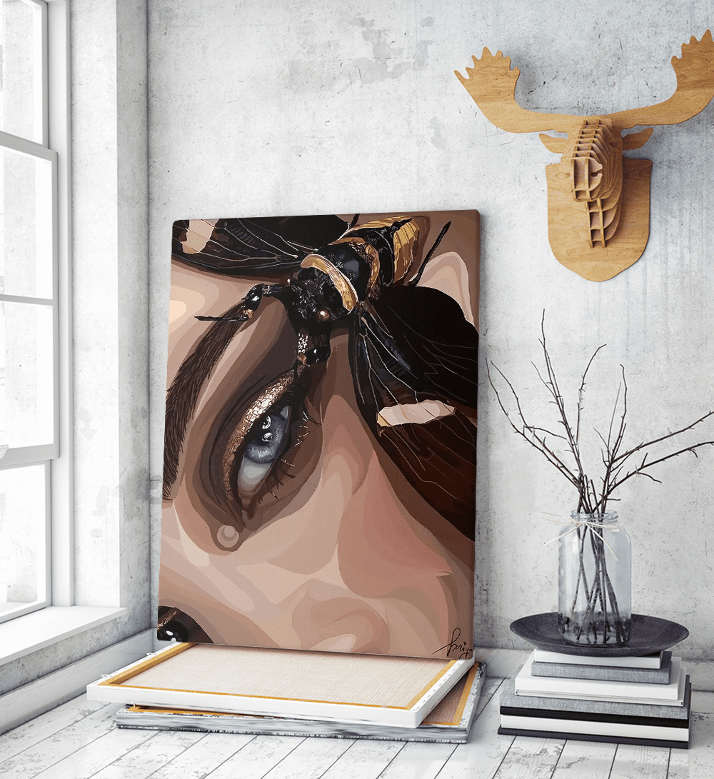 Πίνακας σε Καμβά : Woman Illustration Art