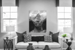 Πίνακας σε Καμβά : Black n White Double Exposure Canvas