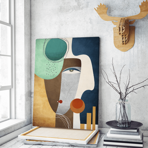 Πίνακας σε Καμβά : Abstract Face Art