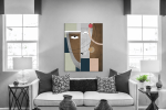 Πίνακας σε Καμβά Abstract Face Art B