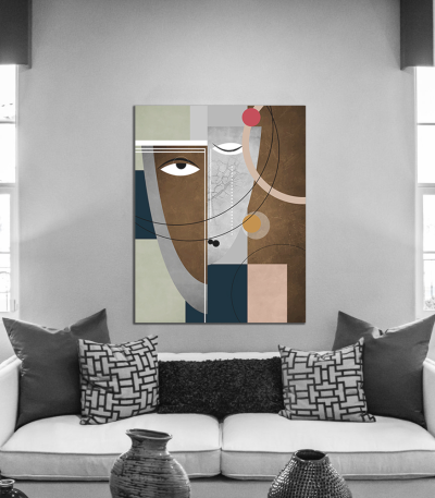 Πίνακας σε Καμβά Abstract Face Art B