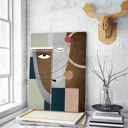 Πίνακας σε Καμβά Abstract Face Art B