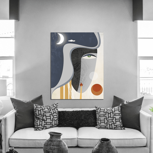 Πίνακας σε Καμβά Abstract Face Art C