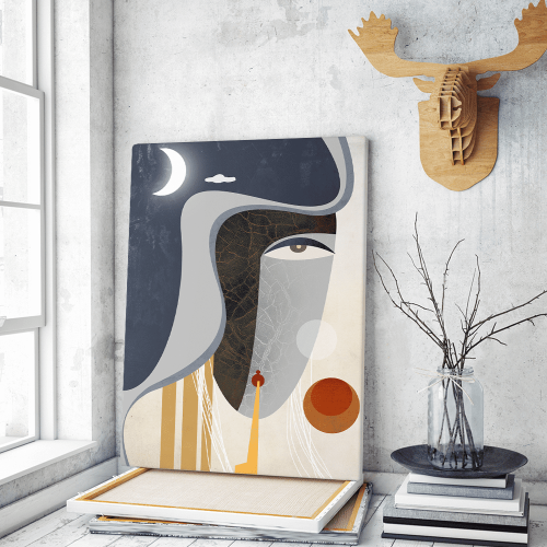 Πίνακας σε Καμβά Abstract Face Art C