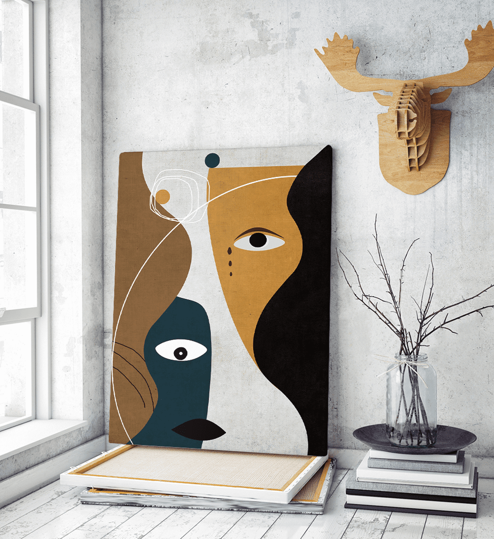 Πίνακας σε Καμβά Abstract Face Art D Πίνακας σε Καμβά Abstract Face Art D