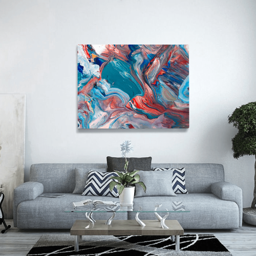 Πίνακας σε Καμβά Colourful Abstract Painting