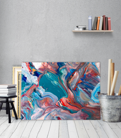 Πίνακας σε Καμβά Colourful Abstract Painting