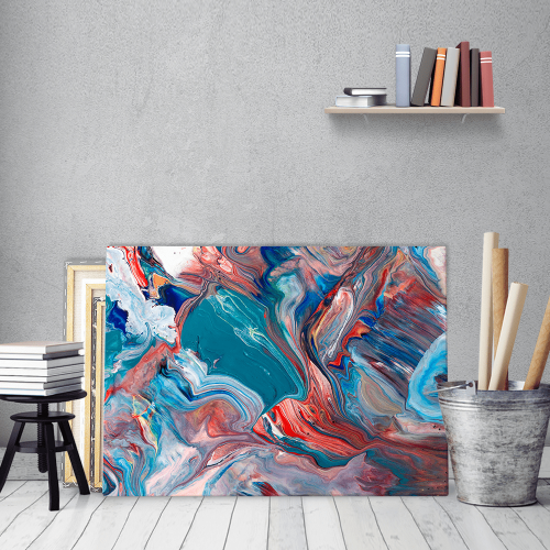 Πίνακας σε Καμβά Colourful Abstract Painting