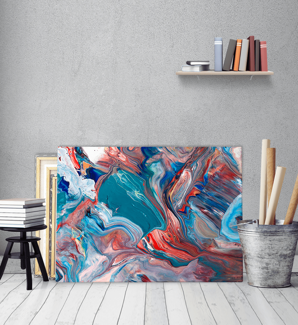 Πίνακας σε Καμβά Colourful Abstract Painting