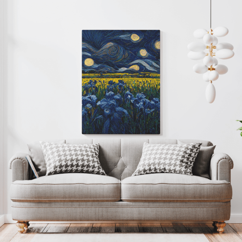 Πίνακας σε Καμβά Starry Night a different way