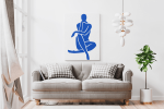 Πίνακας σε Καμβά Blue Matisse Woman