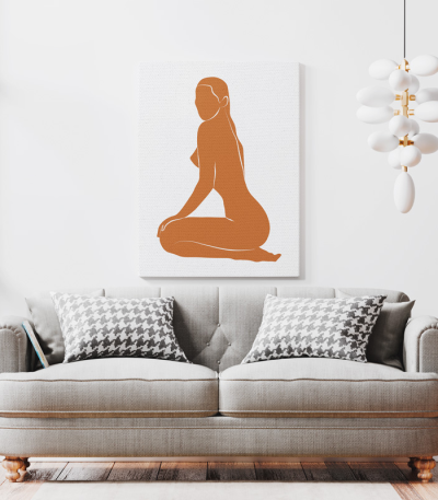 Πίνακας σε Καμβά Woman Silhuette 2
