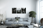 Σύνθεση Με Πίνακες Καμβάδες 30x40 - 3 Τεμάχια - Free & Wild