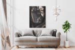 Πίνακας σε Καμβά : woman dark skin gold makeup art 9