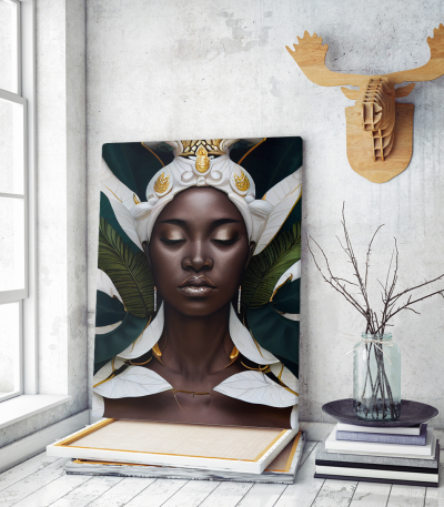 Πίνακας σε Καμβά : Exotic African Woman