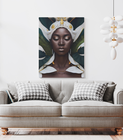 Πίνακας σε Καμβά : Exotic African Woman