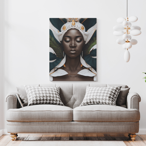 Πίνακας σε Καμβά : Exotic African Woman
