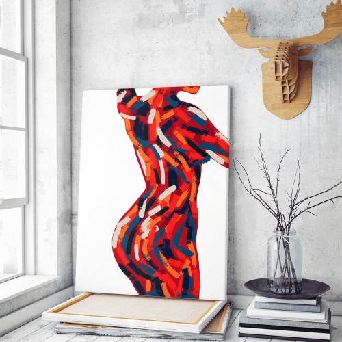 Πίνακας σε Καμβά : Female Body Art 2