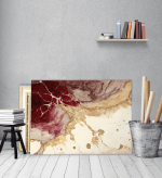 Πίνακας σε Καμβά : Abstract Art Ink Colors
