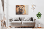 Πίνακας σε Καμβά : Lion Watercolor Canvas