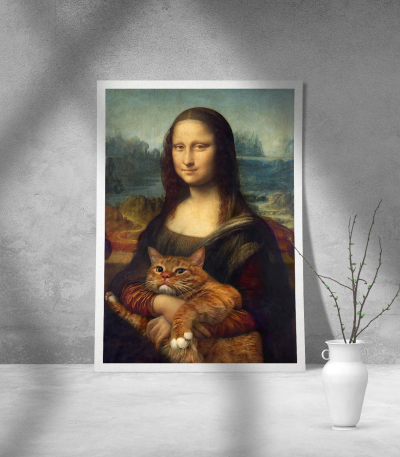 Εκτύπωση σε Αφίσα Χαρτί Mona Gato