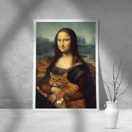 Εκτύπωση σε Αφίσα Χαρτί Mona Gato
