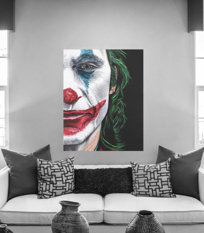 Πίνακας σε Καμβά Joker why so serious