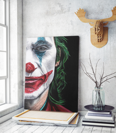 Πίνακας σε Καμβά Joker why so serious