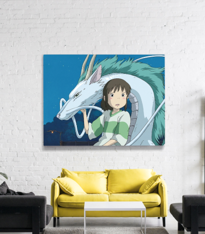 Πίνακας σε Καμβά Chihiro & Haku