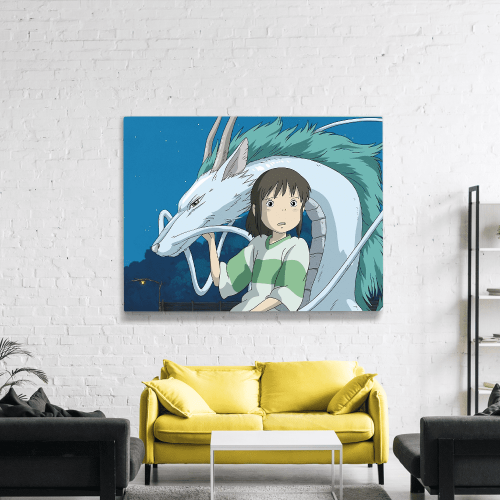 Πίνακας σε Καμβά Chihiro & Haku
