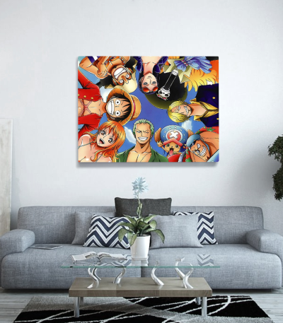 Πίνακας σε Καμβά One Piece gang